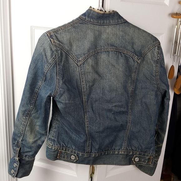 SO COOL Vintage  Gap XS jean jacket snap button - Picture 6 of 8